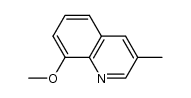 8-甲氧基-3-甲基喹啉结构式