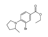 ethyl 3-bromo-4-(2-methylpyrrolidin-1-yl)benzoate Structure