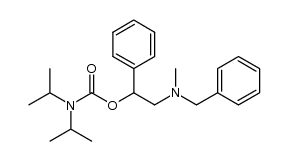 2-(N-benzyl-N-methylamino)-1-phenylethyl N',N'-diisopropylcarbamate Structure