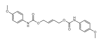 (E)-but-2-ene-1,4-diyl bis((4-methoxyphenyl)carbamate)结构式