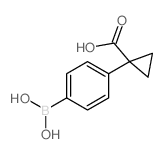 1-(4-Boronophenyl)cyclopropanecarboxylic acid structure