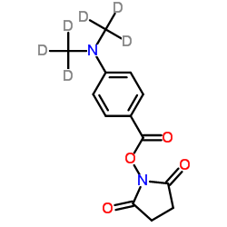 DMABA-d6 NHS ester Structure