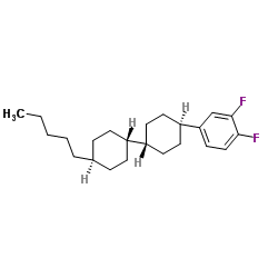 trans,trans-4-(3,4-Difluorophenyl)-4'-pentylbicyclohexyl Structure