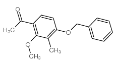4-苄氧基-2-甲氧基-3-甲基乙酰苯结构式