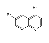 4,6-二溴-8-甲基喹啉结构式