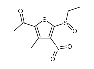 1-(5-(ethylsulfinyl)-3-methyl-4-nitrothiophen-2-yl)ethanone Structure