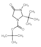 (S)-(-)-1-(叔丁氧基羰基)-2-叔丁基-3-甲基-4-咪唑啉酮结构式