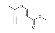 (+/-)-(E)-methyl 3-(but-3-yn-2-yloxy)acrylate结构式