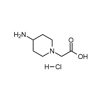 2-(4-氨基哌啶-1-基)乙酸盐酸盐结构式