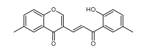 1-(2-hydroxy-5-methylbenzoyl)-2-(6-methyl-4-oxo-4H-1-benzopyran-3-yl)ethylene Structure