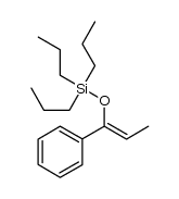 tri-n-propyl[[(1Z)-1-phenyl-1-propenyl]oxy]silane Structure