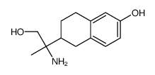 6-(2-氨基-1-羟基丙烷-2-基)-5,6,7,8-四氢萘-2-醇结构式