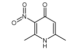 2,6-dimethyl-3-nitro-4(1H)-pyridone Structure