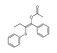 (E)-1-acetoxy-1-phenyl-2-phenylthiobut-1-ene Structure