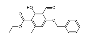 ethyl 4-benzyloxy-3-formyl-2-hydroxy-6-methylbenzoate Structure