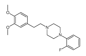 1-[2-(3,4-dimethoxyphenyl)ethyl]-4-(2-fluorophenyl)piperazine Structure