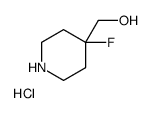 4-氟-4-哌啶甲醇盐酸盐结构式