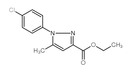 1-(4-氯-苯基)-5-甲基-1H-吡唑-3-羧酸乙酯结构式