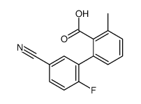 2-(5-cyano-2-fluorophenyl)-6-methylbenzoic acid结构式