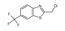 2-氯甲基-6-三氟甲基苯并噻唑结构式