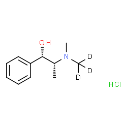 外消旋甲基麻黄碱-d3盐酸盐结构式