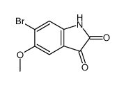 6-bromo-5-Methoxyindoline-2,3-dione structure