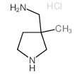 (3-甲基吡咯烷-3-基)甲胺盐酸盐结构式