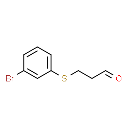 3-((3-溴苯基)硫代)丙醛结构式