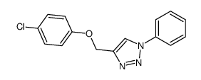 4-[(4-chlorophenoxy)methyl]-1-phenyltriazole结构式