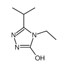 4-乙基-3-异丙基-1H-1,2,4-噻唑-5(4h)-酮结构式
