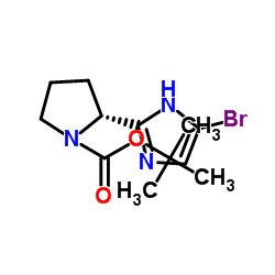 tert-Butyl (2r)-2-(4-bromo-1h-imidazol-2-yl)pyrrolidine-1-carboxylate Structure
