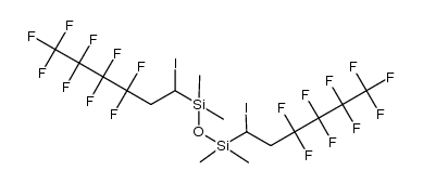 1,3-bis(1-iodo-3,3,4,4,5,5,6,6,6-nonafluorohexan-1-yl)tetramethyldisiloxane Structure