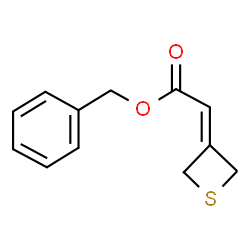 苄基 2-(噻丁环-3-亚基)乙酸酯结构式