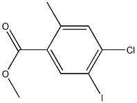 4-Chloro-5-iodo-2-methyl-benzoic acid methyl ester Structure