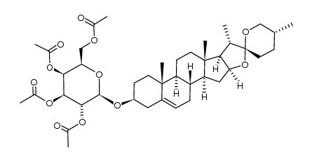 diosgenin tetraacetyl-β-D-galactoside结构式
