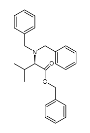 (R)-benzyl 2-(dibenzylamino)-3-methylbutanoate结构式