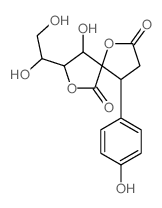 1,7-Dioxaspiro[4.4]nonane-2,6-dione,8-[(1S)-1,2-dihydroxyethyl]-9-hydroxy-4-(4-hydroxyphenyl)-, (4R,5S,8R,9R)-(9CI) structure
