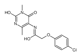 2-(4-chlorophenoxy)-N-(3,6-dimethyl-2,4-dioxo-1H-pyrimidin-5-yl)acetamide结构式