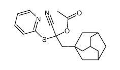 2-(adamantan-1-yl)-1-cyano-1-(pyridin-2-ylthio)ethyl acetate结构式