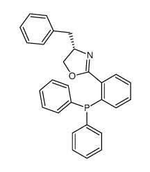 (S)-4-苄基-2-(2-(二苯基膦基)苯基)-4,5-二氢恶唑结构式