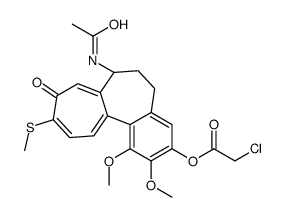 3-chloroacetyl-3-demethylthiocolchicine结构式