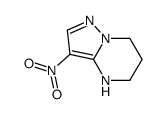 3-硝基-4H,5H,6H,7H-吡唑并[1,5-a]嘧啶结构式