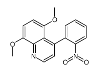 5,8-dimethoxy-4-(2-nitrophenyl)quinoline结构式