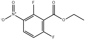 2,6-二氟-3-硝基苯甲酸乙酯结构式