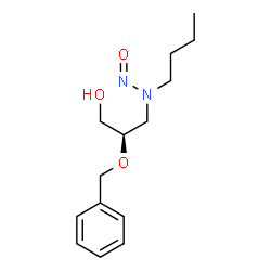 N-NITROSO-N-(2-BENZYLOXY-3-HYDROXYPROPYL)BUTYLAMINE结构式