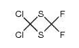 2,2-dichloro-4,4-difluoro-1,3-dithiethane结构式