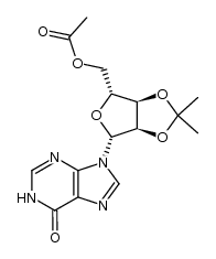 5'-O-acetyl-2',3'-O-isopropylideneinosine结构式