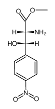 methyl threo-β-hydroxy-4-nitro-3-phenyl-DL-alaninate Structure