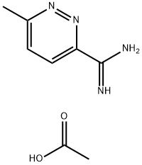 6-甲基哒嗪-3-甲脒醋酸盐结构式