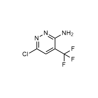 6-Chloro-4-(trifluoromethyl)pyridazin-3-amine Structure
